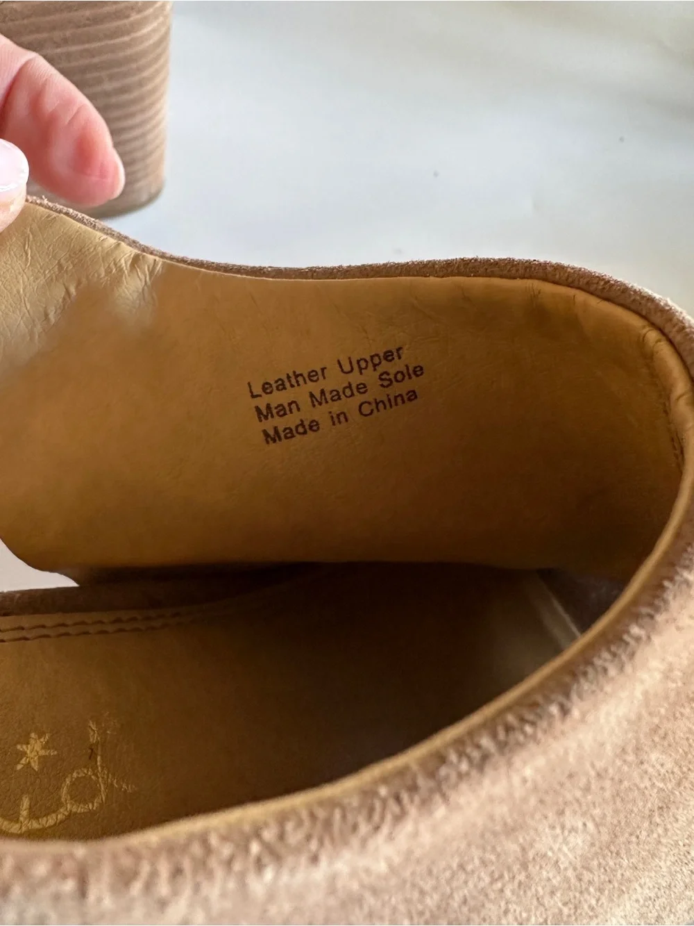 Splendid Women’s Kaylee Suede Peep-Toe Block Heel Slingback Booties- Tan Sz 9.5